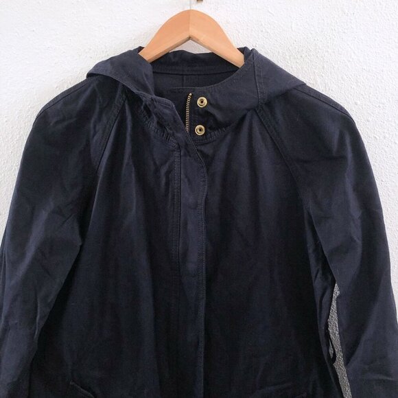 J. CREW J. Crew Matinee Hooded Trench Coat Style Size 4 - Picture 4 of 10